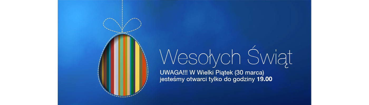 W Wielki Piątek 2018 pracujemy nieco krócej